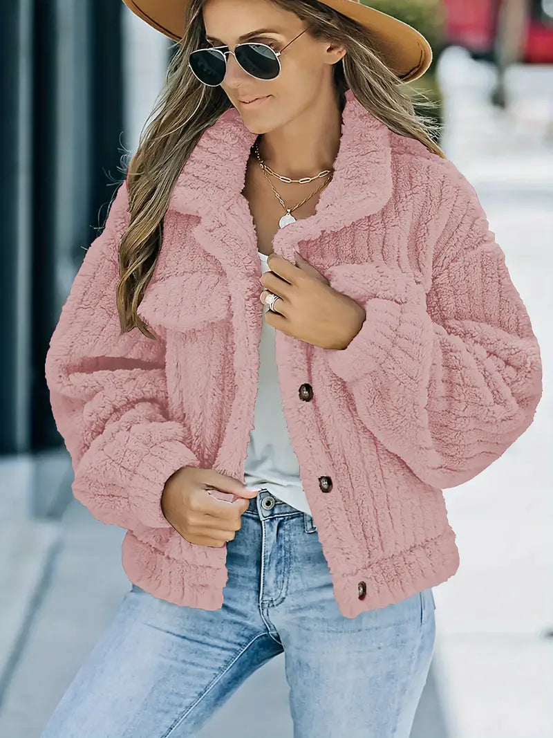Chaqueta Mujer Piel Sintética Elegante