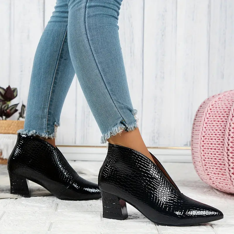 Botas Tacón Mujer Estilo Clásico - Vestiria