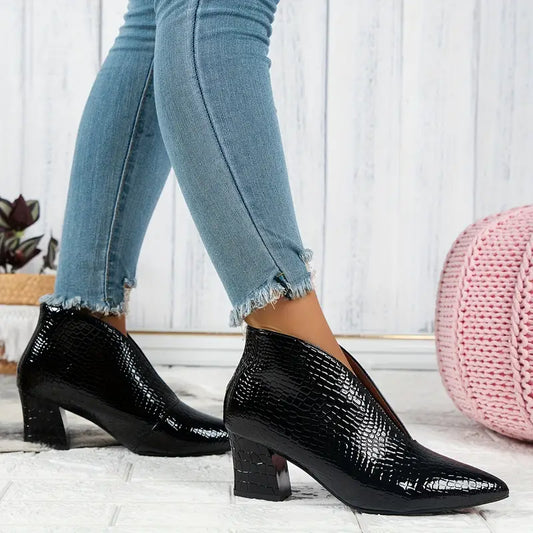 Botas Tacón Mujer Estilo Clásico - Vestiria