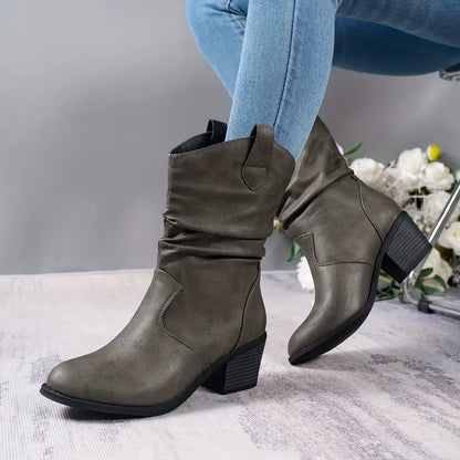 Botas Cuero Mujer Estilo Elegante