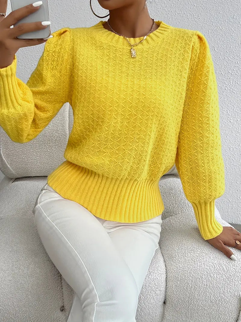 Jersey Mujer Elegante Mangas Voladas - Vestiria