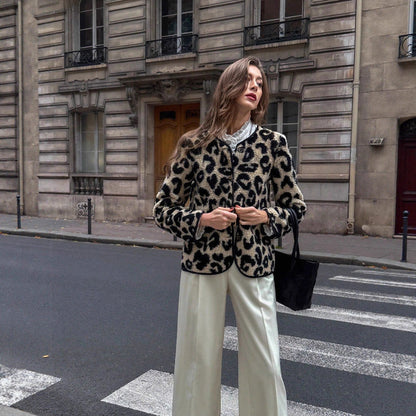 Chaqueta Mujer Estampado Leopardo Fashion - Vestiria