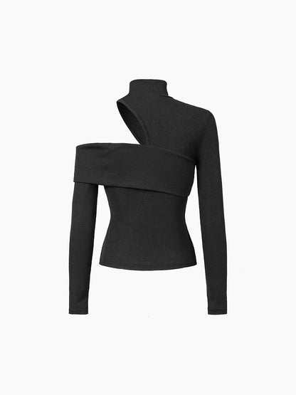 Jersey de Punto Mujer Elegante Manga Larga