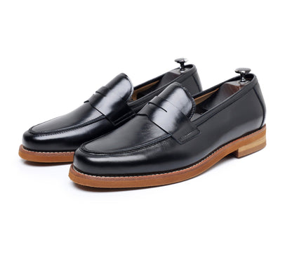 Zapatos hombre cuero auténtico estilo elegante