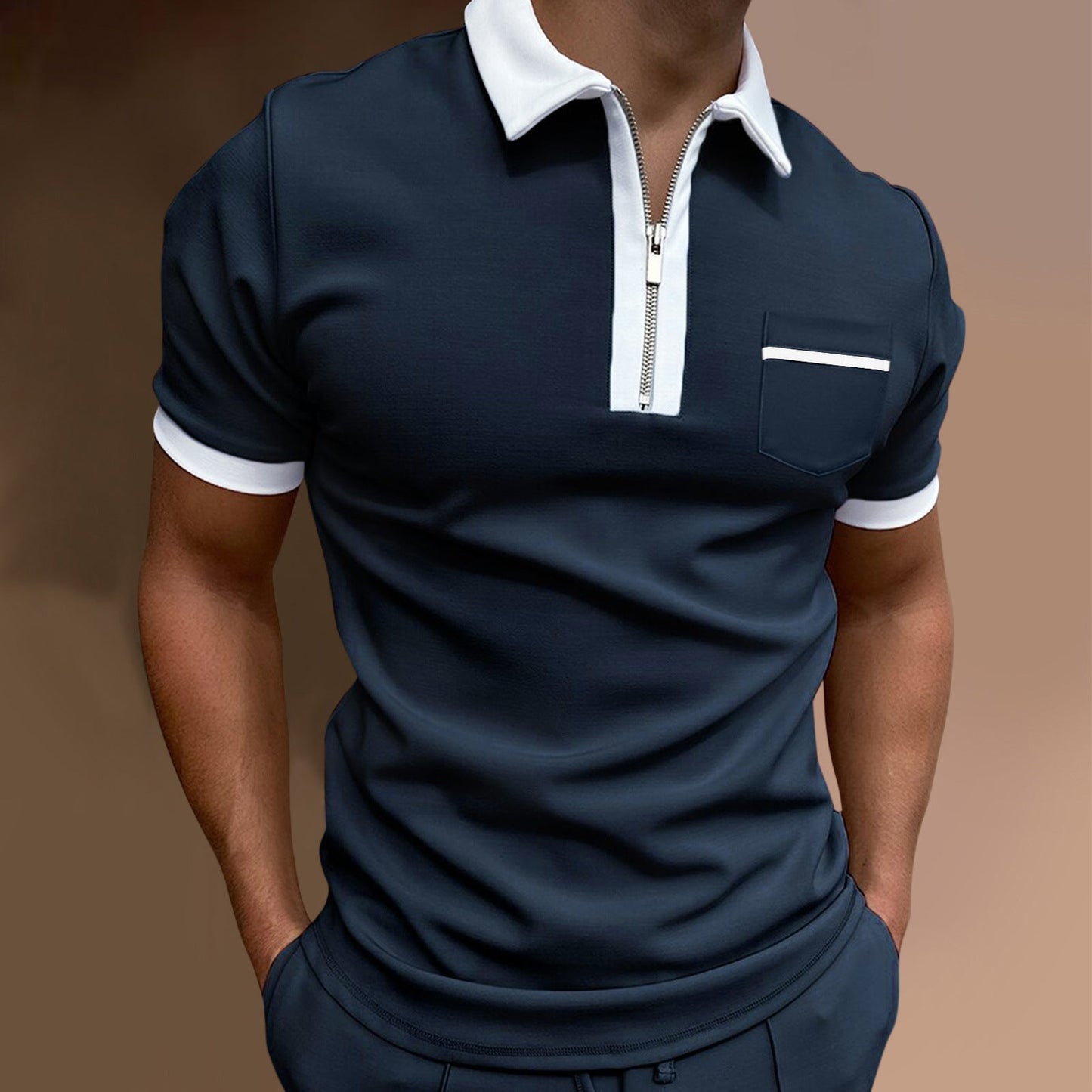 Bolso Hombre Estilo Slim Cuero