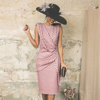 Vestido Mujer Estampado de Lunares Elegante - Vestiria