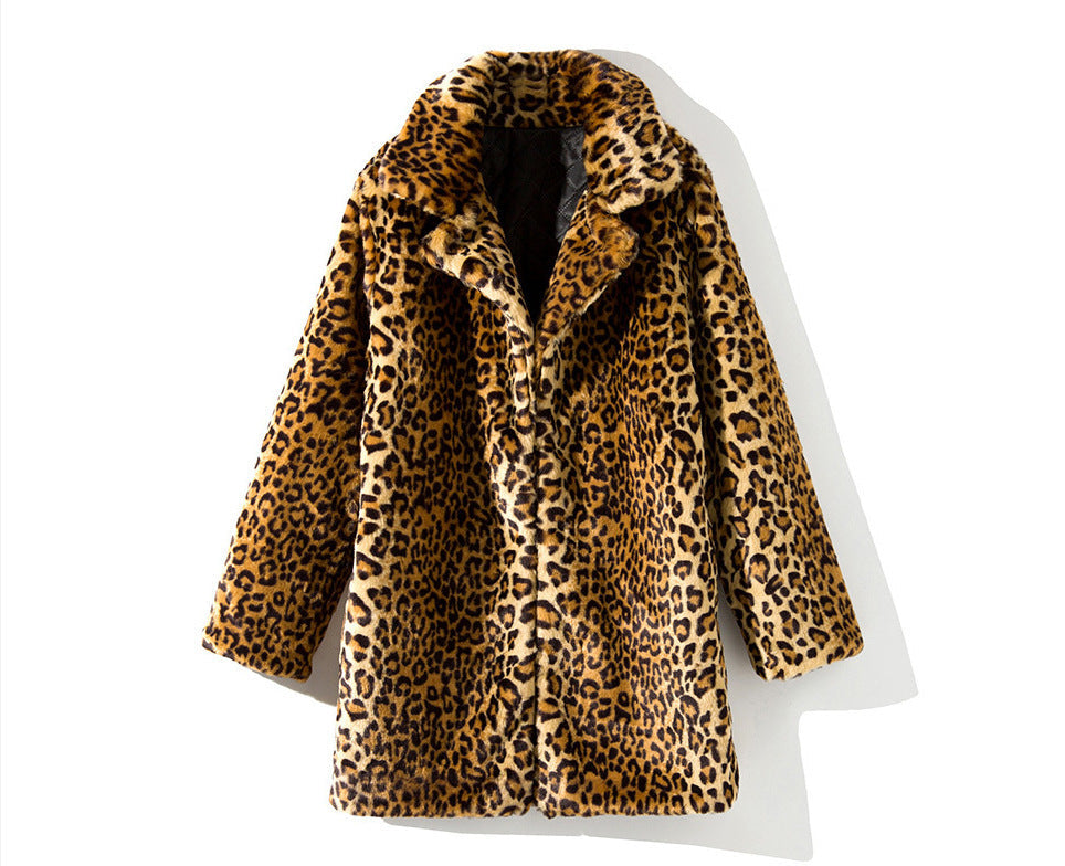 Chaquetón Mujer Pelo Estampado Invernal