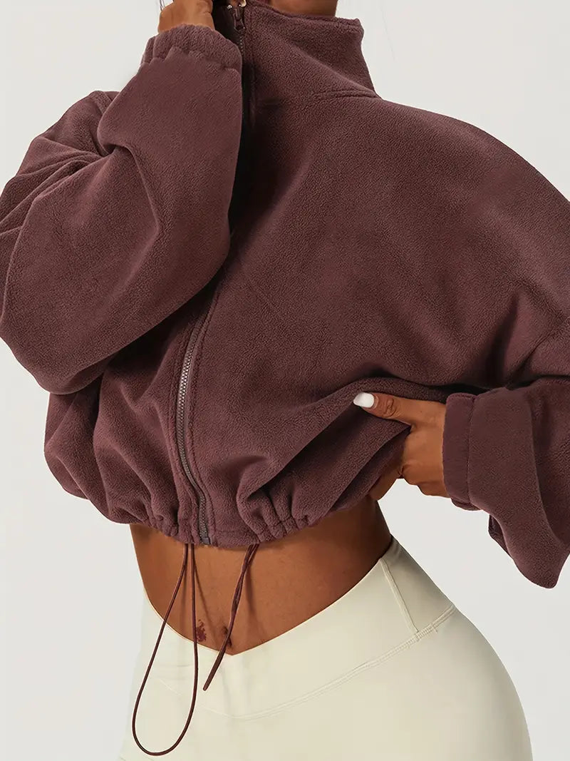 Chaqueta polar compacta cálida