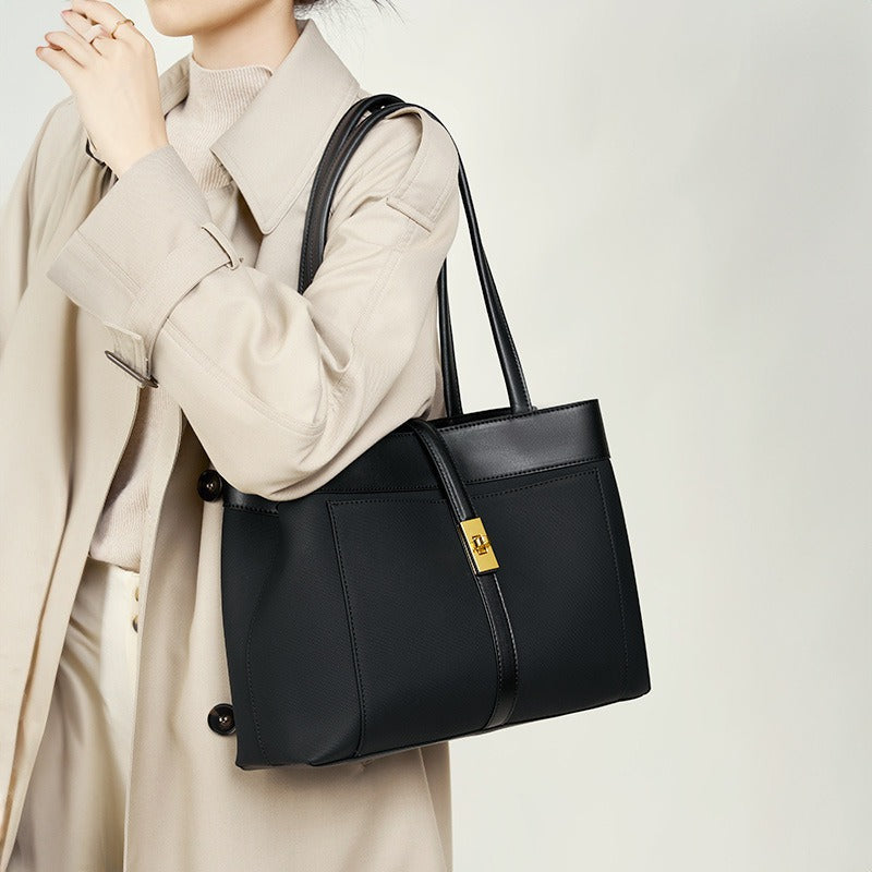 Bolso de mano Mujer Lona Piel Elegante