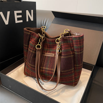 Bolso Bandolera de Piel con Cadena
