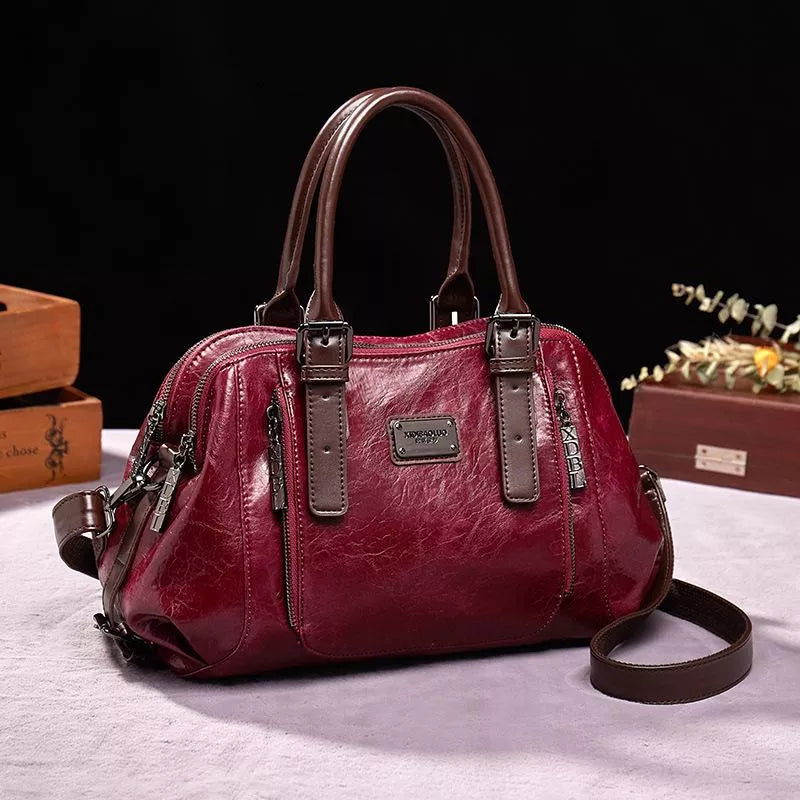 Bolso Bandolera Cuero Auténtico - Vestiria