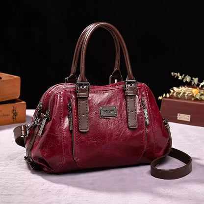 Bolso Bandolera Cuero Auténtico - Vestiria