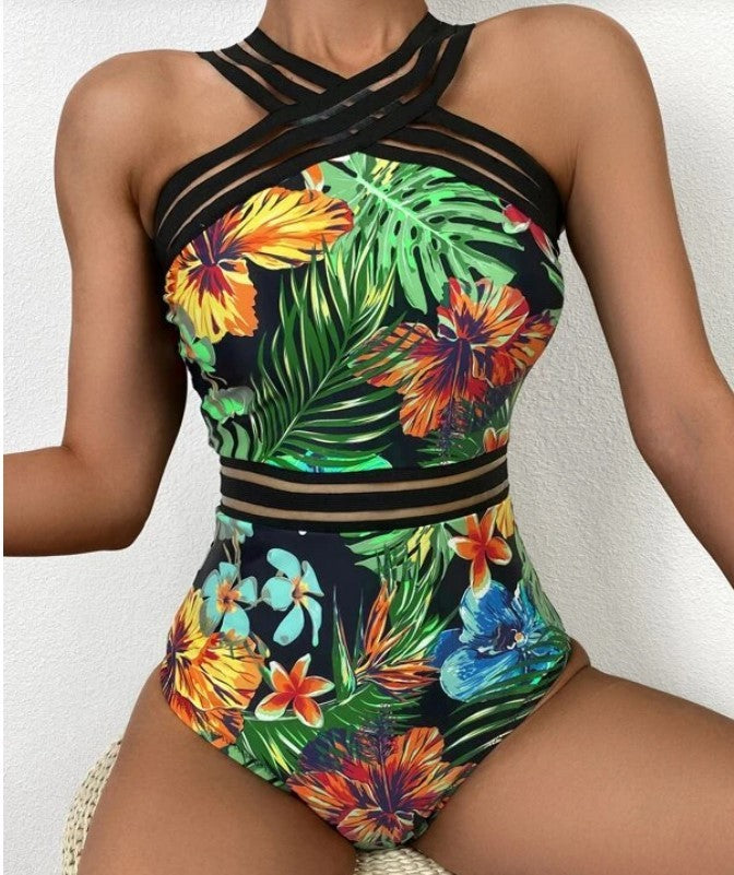 Traje de baño de lunares elegante mujer - Vestiria