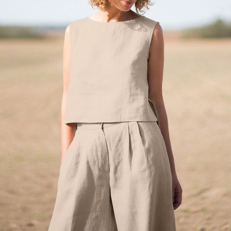 Conjunto mujer retro líneas clásicas