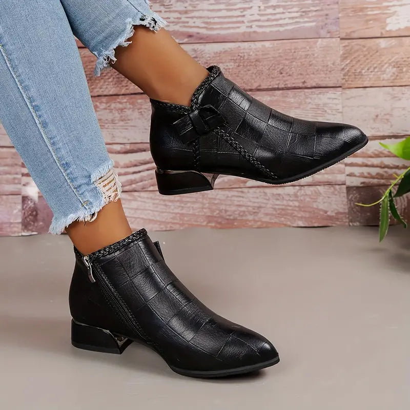 Botas Mujer Tacón Bajo Elegantes