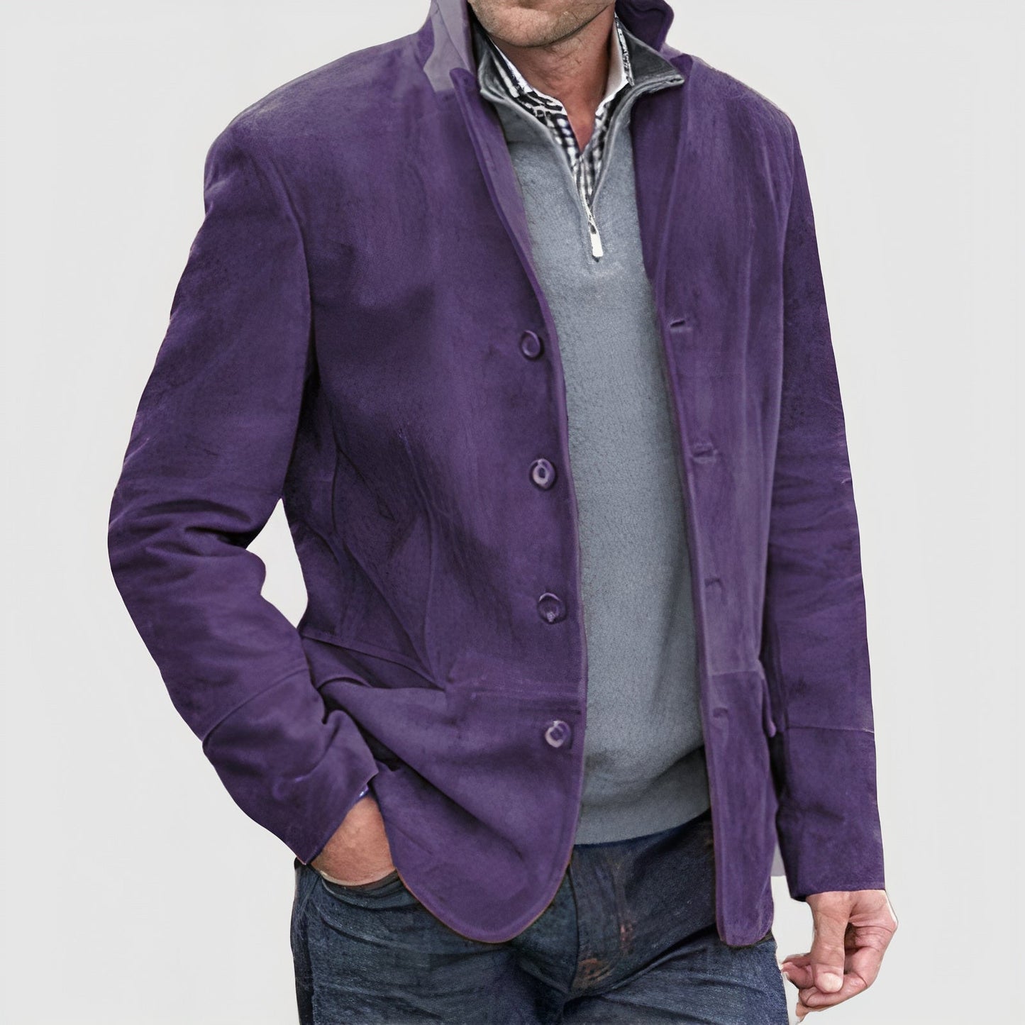 Chaqueta Hombre Estilo Clásico Vintage