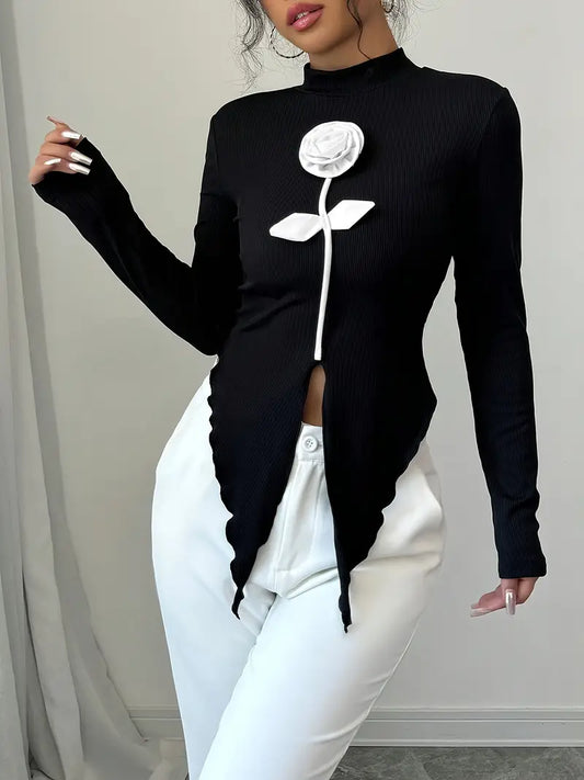 Top Mujer Negro Clásico - Vestiria