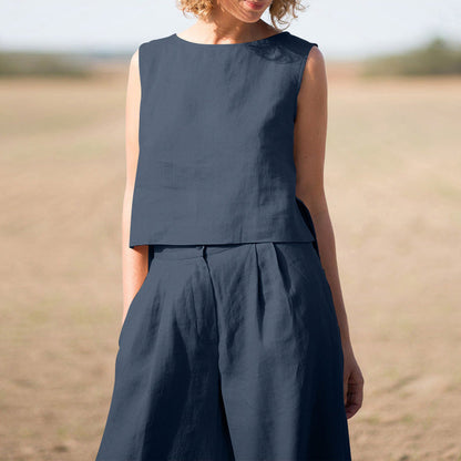 Conjunto mujer retro líneas clásicas