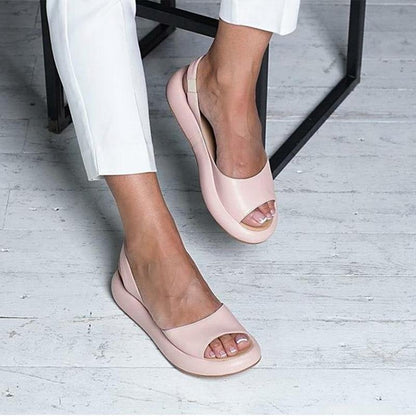 Sandalias Mujer de Moda con Plataforma Abierta
