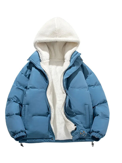Abrigo Puffer Invierno Mujer Con Capucha
