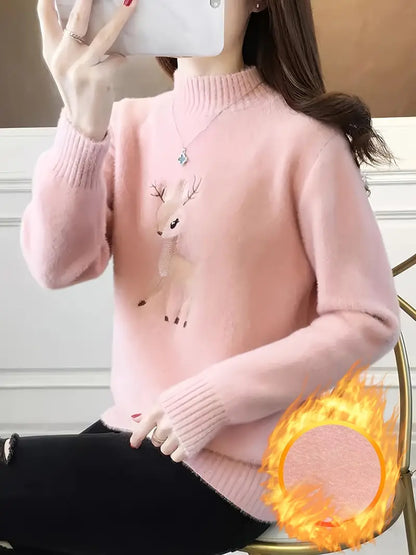 Sudadera Algodón Cuello Alto Mujer