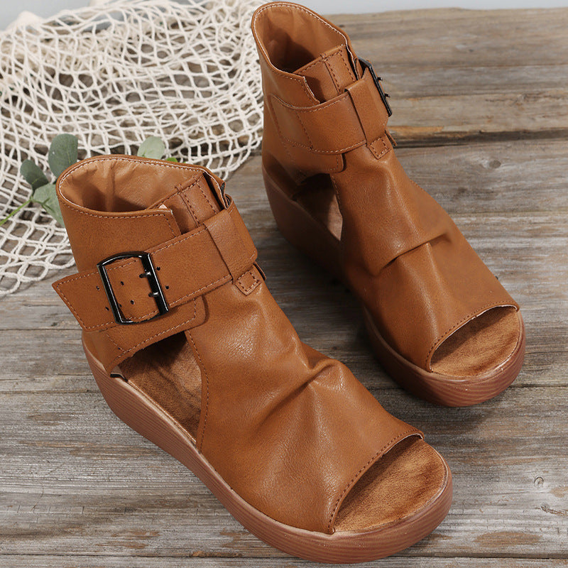 Sandalias de Cuña Altas para Mujer Verano
