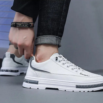 Zapatillas deportivas hombre cuero sintético plataforma alta - Vestiria