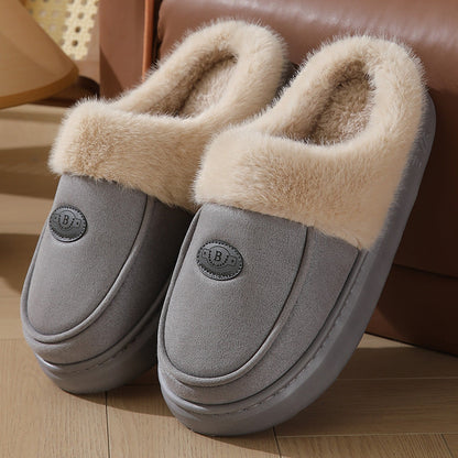 Pantuflas Hombre Piel Calientes Antideslizantes