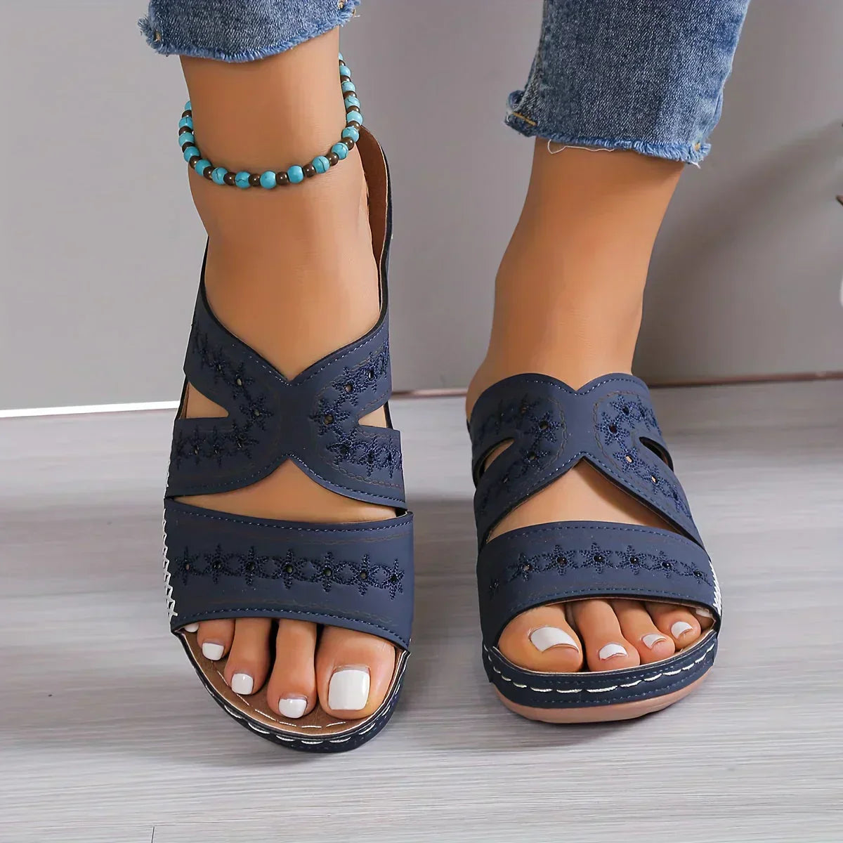 Sandalias de cuña Hallow Out Mujer Elegantes