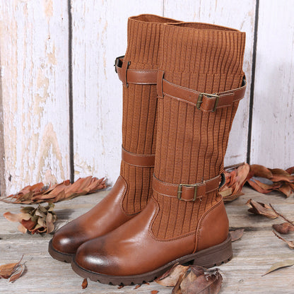 Botas Leopardinas Mujer Media Pierna