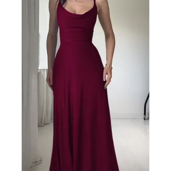 Vestido Maxi Elegante con Falda Suelta