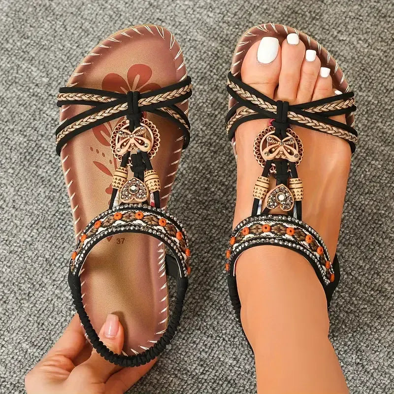 Sandalias Mujer Elegantes con Elástico – FROSINA