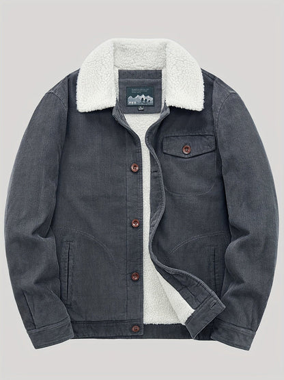 Chaqueta forro polar abrigo hombre invierno
