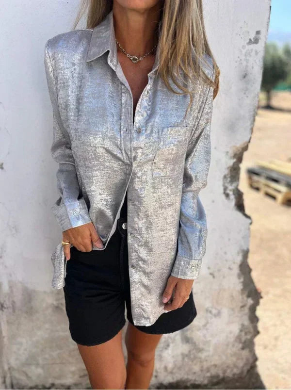 Camisa Ante Mujer Elegante - Vestiria