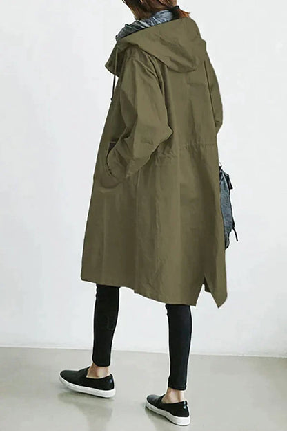 Abrigo Impermeable Mujer Gran Talla Corto