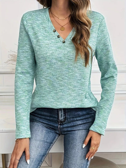 Sudadera Mujer Cuello V Estilo Elegante