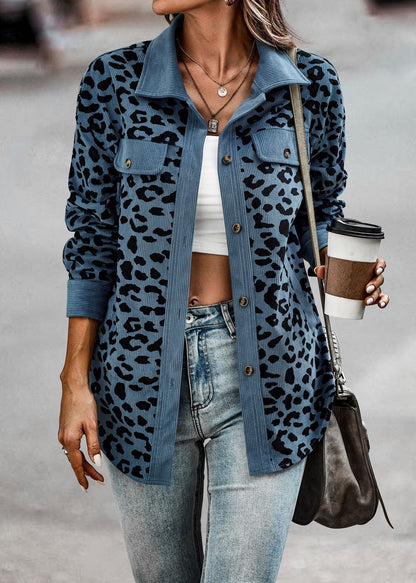 Abrigo Leopardo Mujer Estilo Glamour