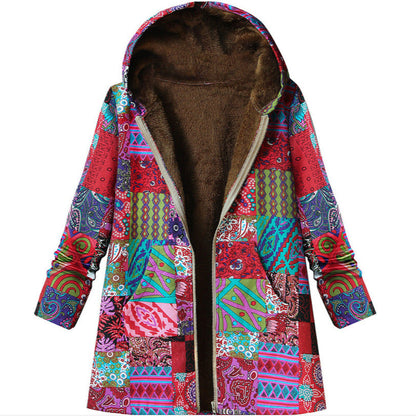 Chaquetón Mujer Estampado Cálido Invierno