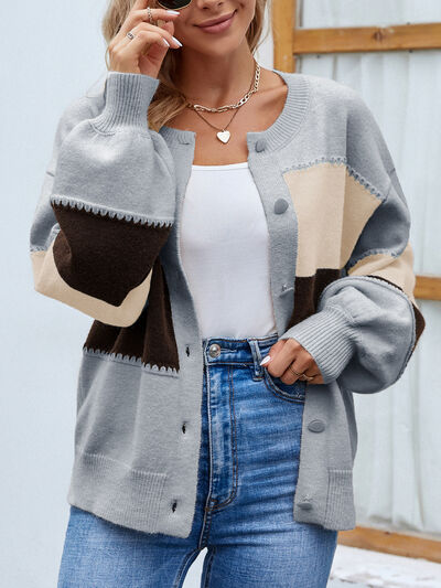 Cárdigan Mujer Elegante Mangas Farol