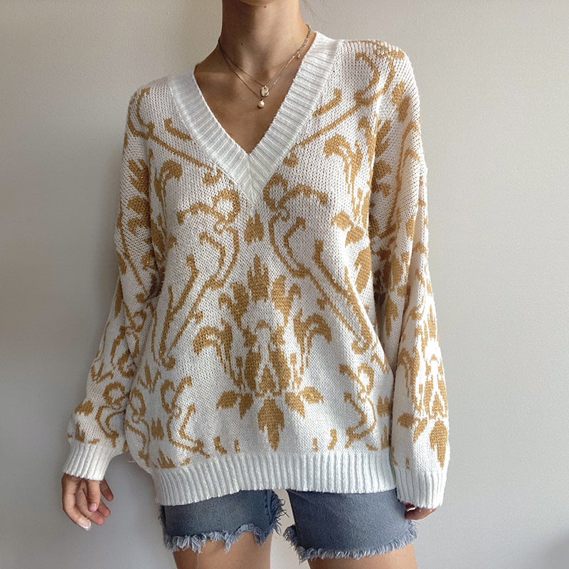 Suéter de Lana Cuello en V Mujer Primavera - Vestiria