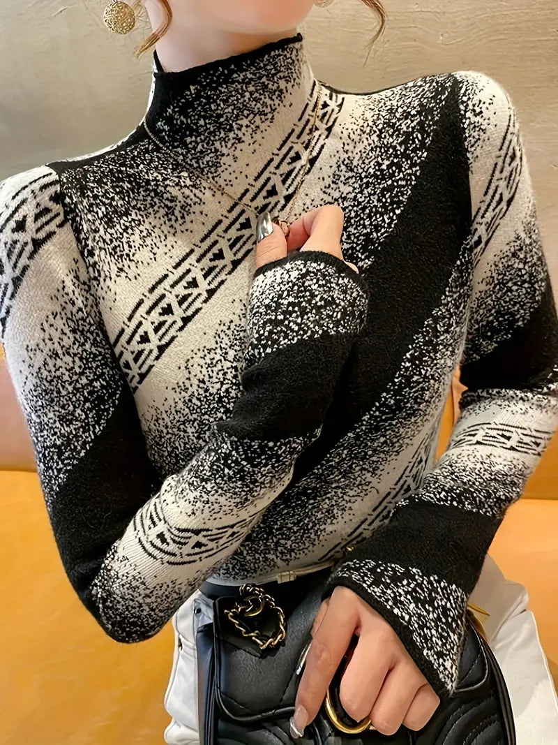 Jerséis de punto a rayas elegantes mujer - Vestiria