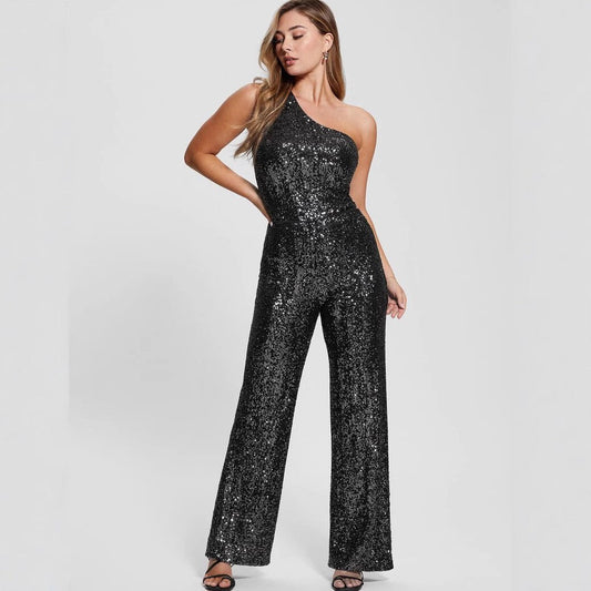 Vestido de Fiesta Lentejuelas Asimétrico Mujer - Vestiria