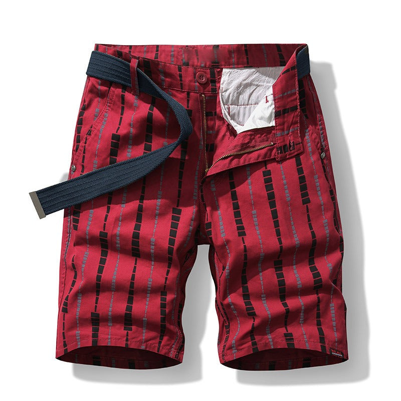 Pantalones Cortos Hombre Estilo Urbano Impressión Moderna