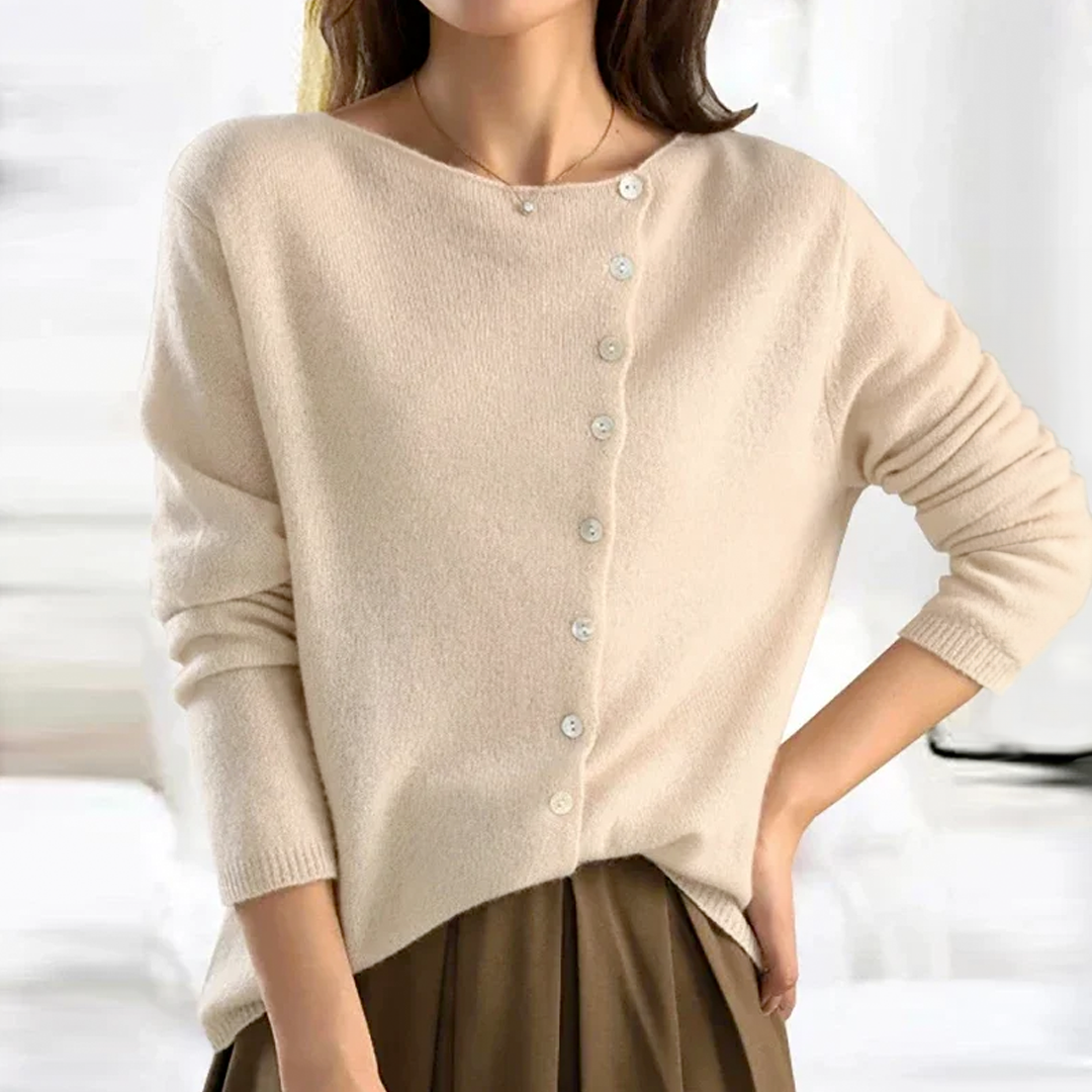 Blusa de Punto Clásica con Cierre