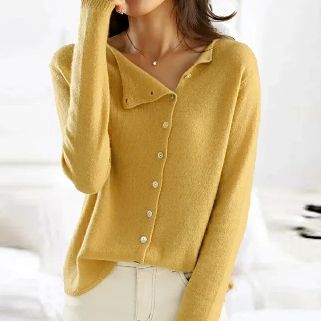 Blusa de Punto Clásica con Cierre
