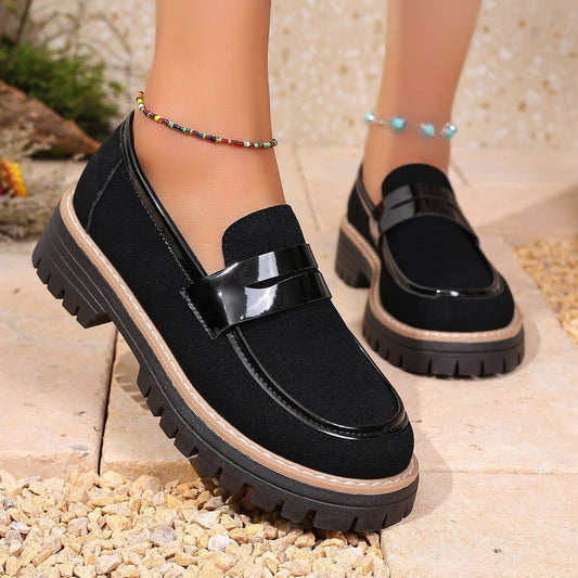 Zapatos mujer plataforma gruesa look minimalista - Vestiria