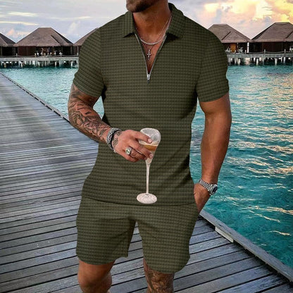 Chaquetón y pantalón corto deportivo hombre