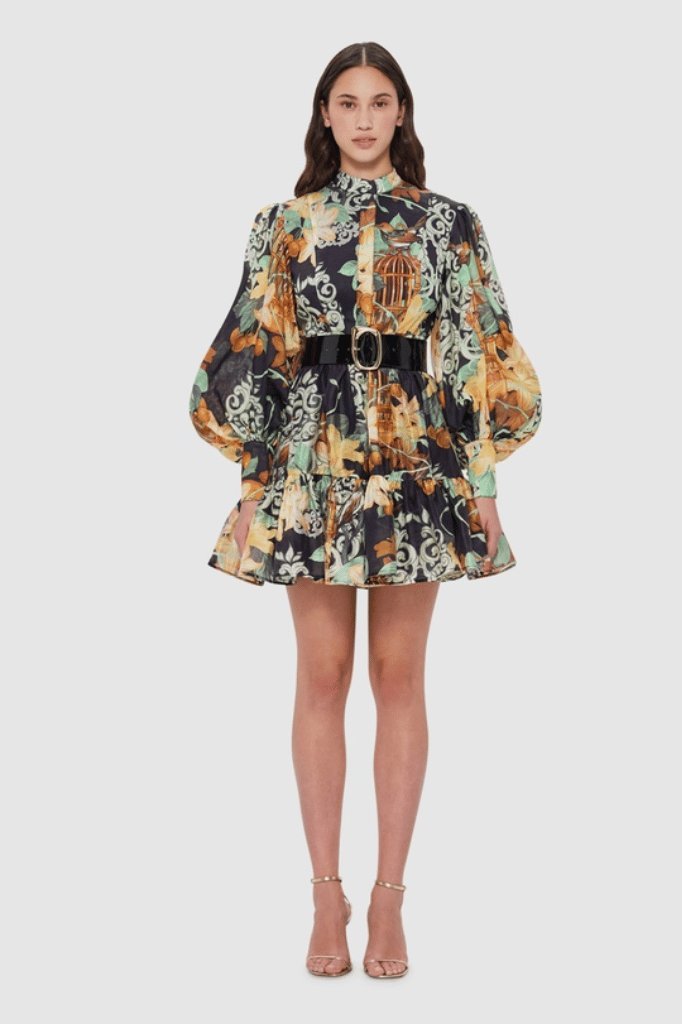 Vestido Corto Floral Fiesta - Vestiria
