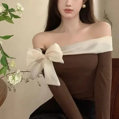 Blusa de verano con lazo y mangas largas - Vestiria