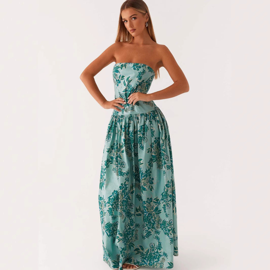 Vestido Estampado Elegante Mujer - Vestiria